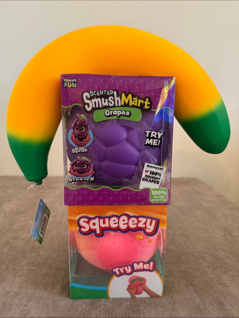 SmushMart Scented Grapes | Sunny Days Peach & Banana